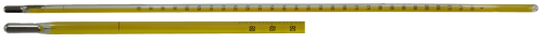 Thermometer, Bomb Calorimeter, 585 mm Length, 66 to 95 Degrees F, 0.05 Degrees F Subdivisions, Total Immersion, ASTM 56F