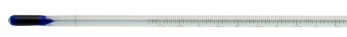 Thermometer, Solidifaction Point, 370 mm Length, 0 to 30 Degrees C, 0.1 Degrees C Subdivisions, 76mm Immersion, ASTM 90C