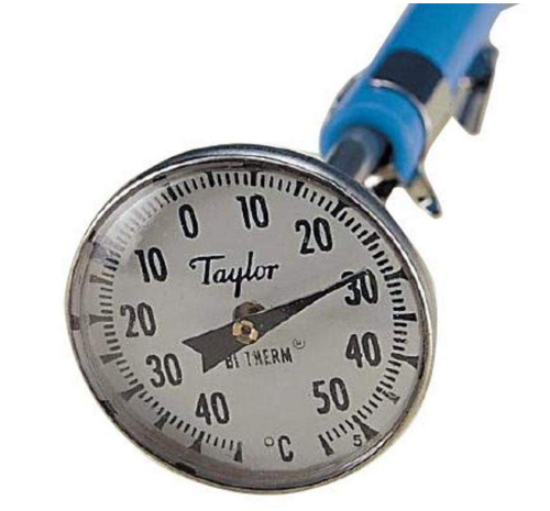 1 in. Dial Thermometer, 25 to 125 Degrees F, 5 in. Stem, +/- 1% Accuracy