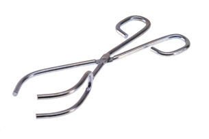 Beaker Tongs, 3-Jaw, Justus Type, Steel-Nickel Plated, 1/4 in. Wire Size, 9-1/4 in. Long, Holds up to 2000 mL Beaker
