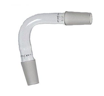 Pyrex Connecting Tube 75 degree Angle Two-way, 24/40 Joints, Corning, 8920-24