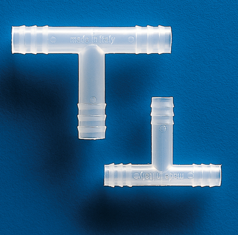Connector, T Tubing, PP, 1.6 mm Bore, 4 mm OD (Package of 20)