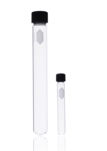 Culture Tubes, 16 x 125 mm, Glass with Phenolic Caps, 288/CS, 45066-16125