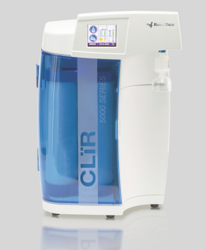 Ultrapure Lab Water System, CLiR 5100 Benchtop Configuration, 120 V, ResinTech, CLS-5100-S-1