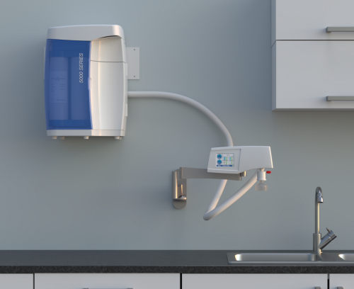 Ultrapure Lab Water System, CLiR 5200 Remote Dispense Configuration with TOC Monitoring & UV Oxidation, 220 V, ResinTech, CLS-5200-R-2-TOC