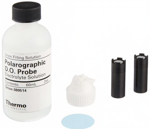 DO Probe Maintenance Kit, 2 Membrane Caps, Electrolyte, Polishing Disk, Thermo Scientific 080513