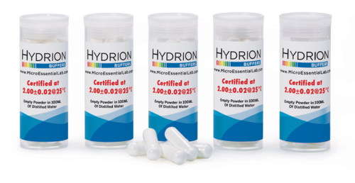 HYDRION pH Buffer Capsule pH 2.00, 10 Capsules/Vial, Micro Essentials Laboratory, 270-2