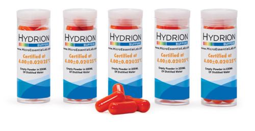 HYDRION pH Buffer Capsule pH 4.00, 10 Capsules/Vial,  Micro Essentials Laboratory, 270-4