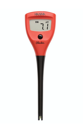 Checker pH Tester with 0.1 pH Resolution, Pocket, Case, and Solutions, Features Replaceable Electrode, Hanna Instruments, HI98103