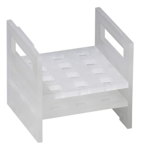 Cuvette Rack, Polypropylene, for 10 mm Cuvettes, 12 Place, Bel Art Products, F18516-0000