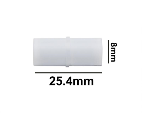 Spinbar Teflon Cylindrical Magnetic Stirring Bar, 25.4 x 8 mm (1 x 5/16 in.), with Removable Pivot Ring, White, Bel Art Products, F37111-0001