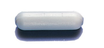 Spinbar Teflon Polygon Disposable Magnetic Stirring Bar without  Pivot Ring, 25.4 x 8 mm (1 x 5/16 in.), White, 100/PK, Bel Art Products, F37112-0001