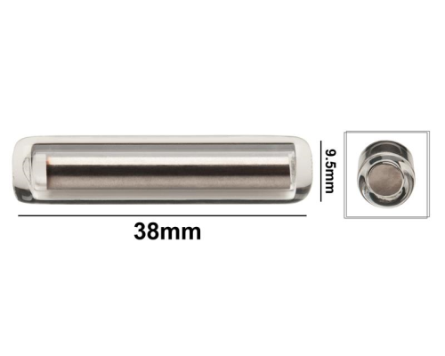 Pyrex Glass High Temperature Magnetic Stirring Bar, 38 x 9.5 mm (1-1/2 X 3/8 in.), Bel Art Products, F37101-0112