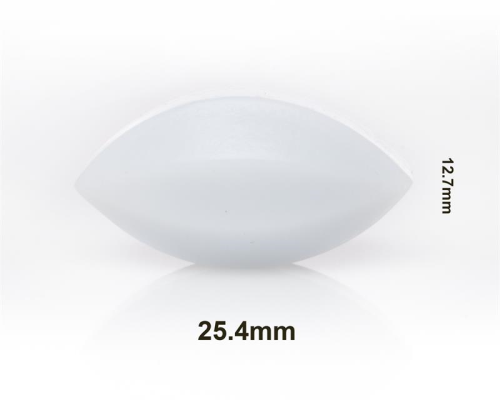 Spinbar Teflon, Elliptical Magnetic Stirring Bar, 25.4 x 12.7 mm (1 x 1/2 in.), White, Bel Art Products, F37130-0001