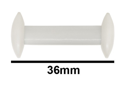 Circulus Teflon, High-Speed Magnetic Stirring Bar, 36 mm (1-7/16 in.), White, Bel Art Products, F37170-0000