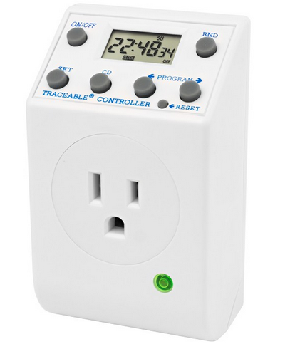 Traceable Countdown Controller, turns on/off apparatus to 125 VAC, 15 amps, 1800 watts, Antylia, 5095