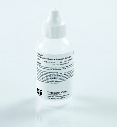 VARIO Alkaline-Cyanide Reagent Solution, 60 ml, Lovibond, 530620