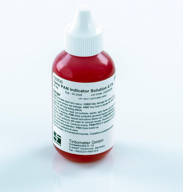 VARIO Pan Indicator Solution 0.1 %, 60 mL Light-Resistant Poly Dropper Bottle, Lovibond, 530630