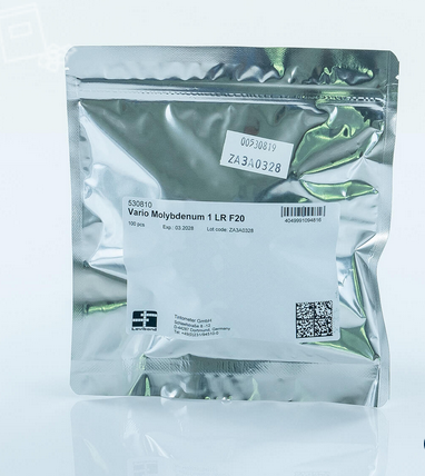 VARIO Molybdenum 1 Low Range, 20 mL Sample, 100/PK, Lovibond, 530810