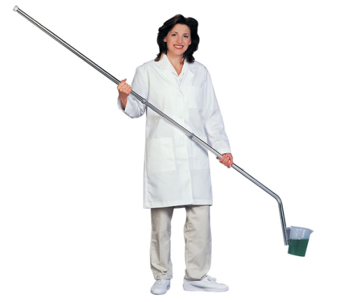 Water Sample Dipper, Safely Reach Water Samples in Tanks, Lakes, Ponds, Aluminum Handle Extends to 9 feet, 1000 mL Graduated Polypropylene Pitcher