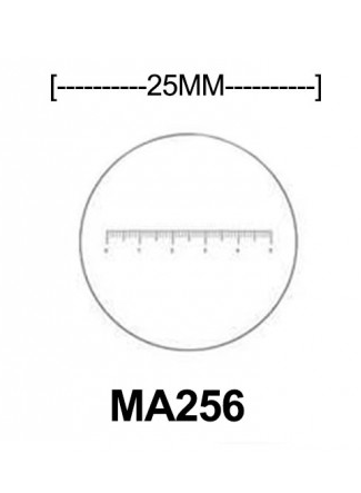 Eyepiece Micrometer 5 mm/0.05 mm  21 mm Diameter, Meiji Techno America, MA256