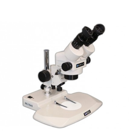 Binocular Stereomicroscope with SWF 10X Eyepieces, PKL 1 Pole Stand & F Focusing Mount, Meiji Techno America, EMZ-5/PKL1/F