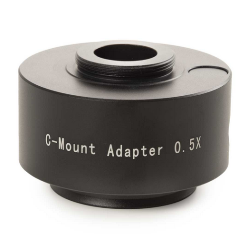 Photo Port Adapter With 0.5X Lens For Oxion (Revision 2) Microscopes and 1/2 Inch Camera With C-Mount, Globe Scientific, EOX-9850