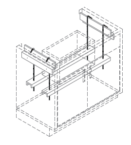 Sink Support Assembly, 48 in., Prime Industries, SS-48