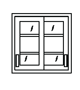 Metal Wall Cabinet with Sliding Glass Panel Doors, 30 in. H x 42 in. W x 13 in. D, Prime Industries, W3042-2GSF