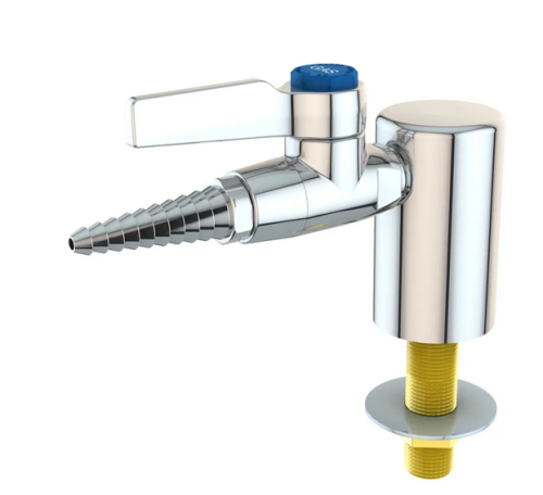 Water Saver Laboratoy Single Ball Valve, Deck Mount, with Color-Coded Disc