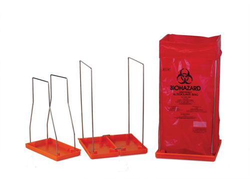 Clavies Biohazard Bag Holder, Large, for 24 in. x 36 in. bag, Bel-Art F13192-0003