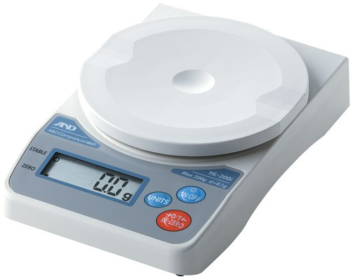 Ninja Series Compact Digital Scales, 200 g Capacity x 0.1 g Readability, External Calibration,  A&D Weighing, HL-200i