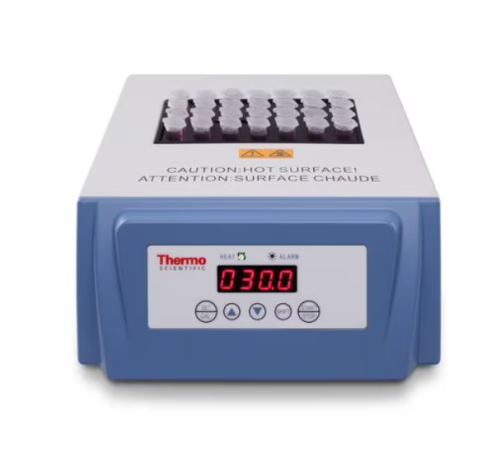 Digital Dry Bath/Block Heater for 2 Blocks, 100-120 V, Ambient +5 to 130 degrees C, Thermo Scientific, 88870002