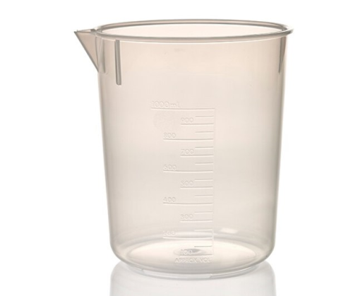 Nalgene Economy Beaker, Griffin Low-form, Polypropylene Copolymer (PPCO), 1000 mL, 6/CS, 1205-1000