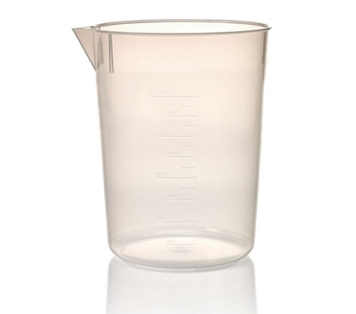 Nalgene Economy Beaker, Griffin Low-form, Polypropylene Copolymer (PPCO), 4000 mL, 4/CS, 1205-4000