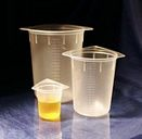 Beaker, Polypropylene (PP), Graduated, Tri-pour, Disposable, 100 mL, 1000/CS, Globe Scientific, 3641