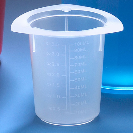 Beaker, Polypropylene (PP), Graduated, Tri-pour, Disposable, 400 mL, 100/CS, Globe Scientific, 3643