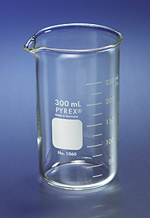Beakers, Pyrex, Berzelius, Tall Form, with Spout, 500 mL, Corning 1060-500