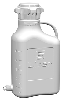EZgrip Carboy, Polypropylene, 5 L, Spigot, VersaCap 80, Foxx 155-1211-OEM