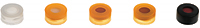 Cap, Snap, 11 mm, Orange, PTFE/Red Rubber, 0.04 in., 100/PK, SUN-SRi 501 312