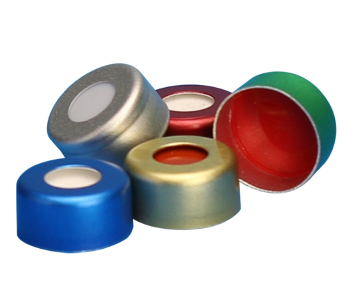Seal, AL Crimp, 11 mm, PTFE/Red Rubber, Red, 100/PK, SUN-SRi 200-134 [REPRESENTATIVE IMAGE]