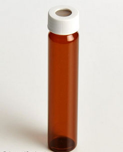 Vial, Storage/VOA, Bulk Pack, Amber Glass, without Caps, 60 mL, 144/CS, Quality Environmental Containers (QEC), 0122-60ML