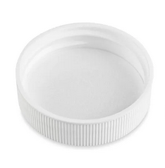 Cap, White Polypropylene, 38-400