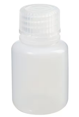 Nalgene Bottle, Packaging, Round, Narrow-Mouth, High-Density Polyethylene (HDPE) with Polypropylene Cap, 30 mL, 1050/CS, Thermo Scientific, Packed in Shrink-Wrapped Trays, 322089-0001