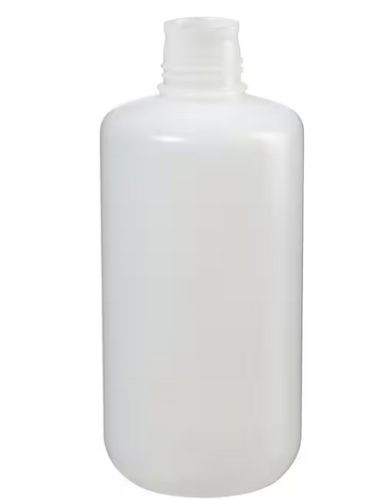 Nalgene Bottle, Packaging, Round, Narrow-Mouth, High-Density Polyethylene (HDPE) without Cap, 1 L, 50/CS, Thermo Scientific, Bulk Packaged, 362089-0032