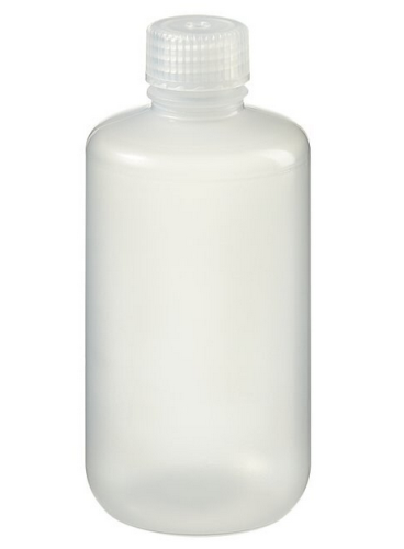 Nalgene Bottle, Packaging, Round, Narrow-Mouth, Polypropylene Copolymer (PPCO) with Polypropylene (PP) Cap, 250 mL, 250/CS, Thermo Scientific, Bulk Packaged, 312087-0008