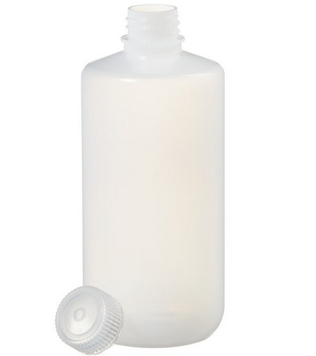 Nalgene Bottle, Low-Density Polyethylene (LDPE) Low Particulate/Low Metals, with Cap, 1 L, 24/CS, Thermo Scientific, 382003-0032