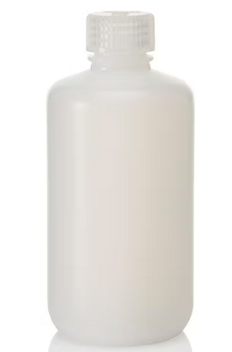 Nalgene Bottle, Boston Round, Narrow-Mouth, High-Density Polyethylene (HDPE) with Polypropylene (PP) Caps, Bulk Packaged, 250 mL, 250/CS, Thermo Scientific, 312002-0008