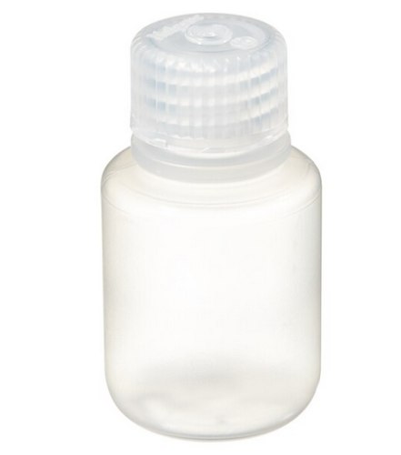 Nalgene Bottle, Boston Round, Narrow-Mouth, Polypropylene Copolymer (PPCO) with Polypropylene (PP) Cap, Bulk Packaged, 30 mL, 1000/CS, Thermo Scientific, 312006-0001