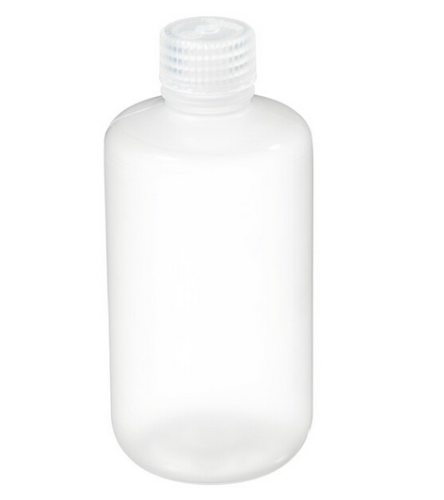 Nalgene Bottle, Boston Round, Narrow-Mouth, Polypropylene Copolymer (PPCO) with Polypropylene (PP) Cap, Bulk Packaged, 250 mL, 250/CS, Thermo Scientific, 312006-0008